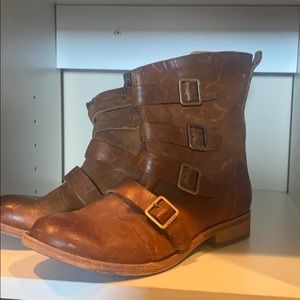 Kork-Ease Montovia tan leathet booties